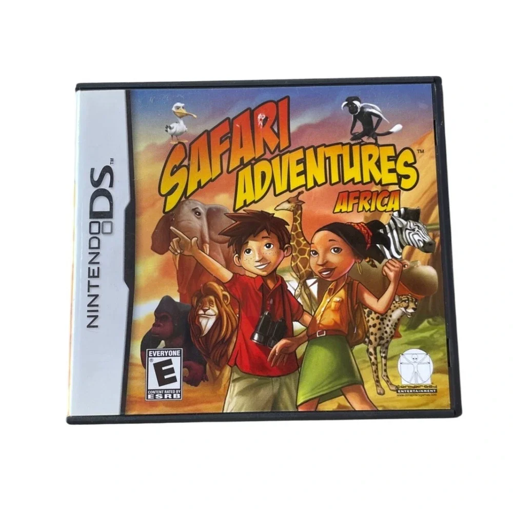 Safari Adventures Africa Nintendo DS Game Complete CIB 2008 Educational Sim
